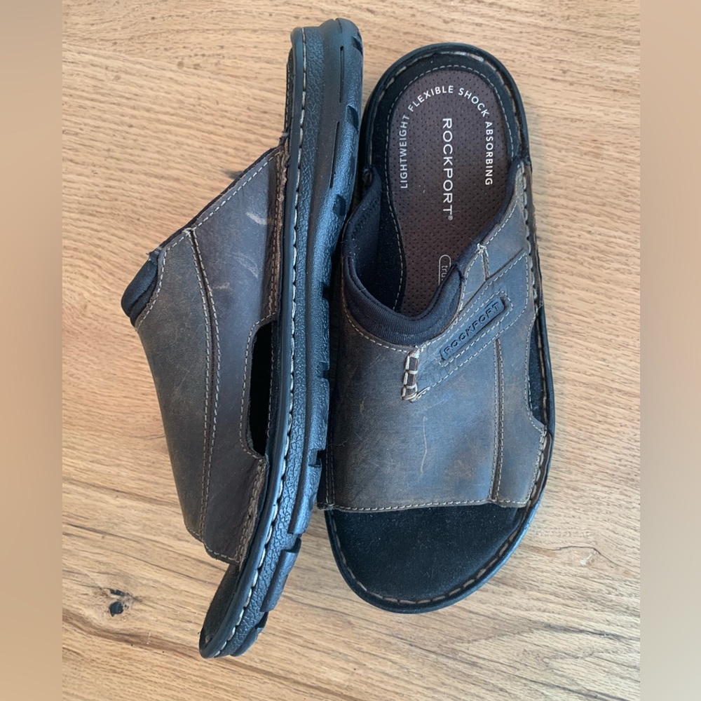 Rockport Rockier Sandal Lightweight Flexible Sandal Brown Men’s ‎ 8 Preloved